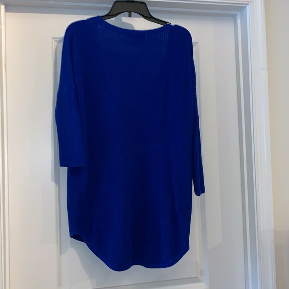 EXPRESS Blue Oversized Sweater - Medium - Picture 2 of 3